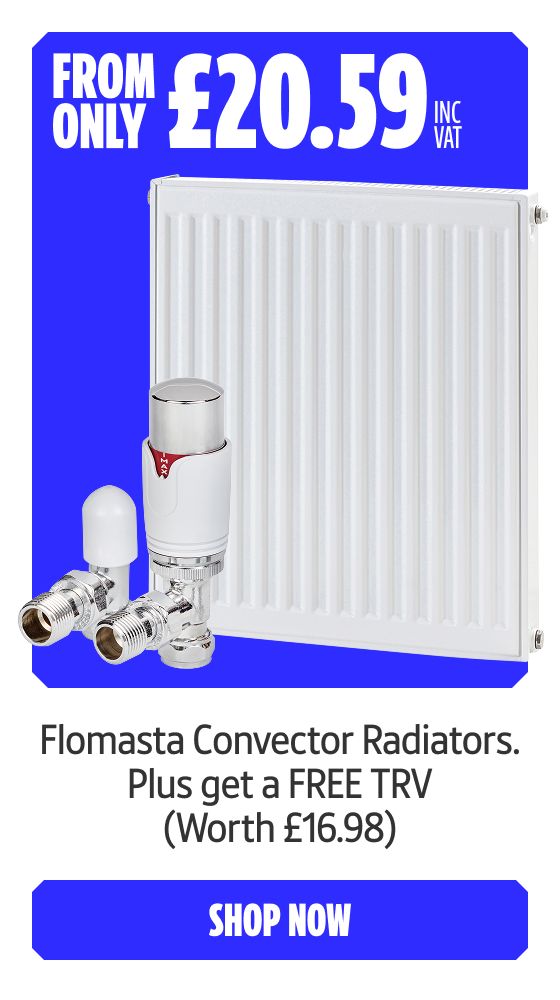 From Only £20.59 Inc VAT Flomasta Convector Radiators. Plus Get a Free TRV (Worth £16.98 Inc VAT). Shop Now