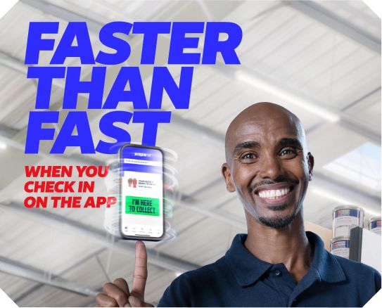 Faster than fast when you check in on the app. Find Out More