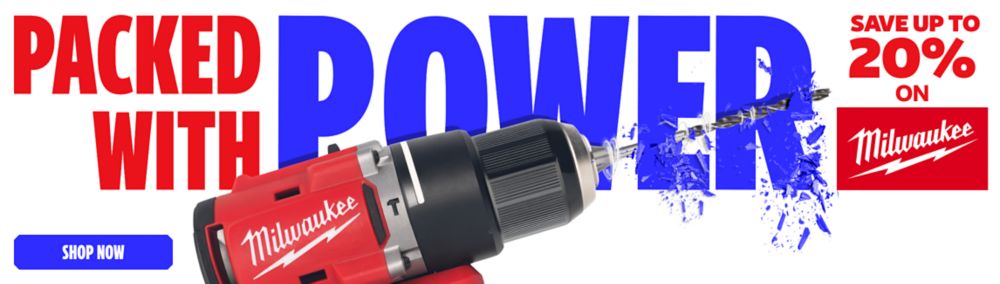 Packed with Power! Save up to 20% on Milwaukee. Shop Now
