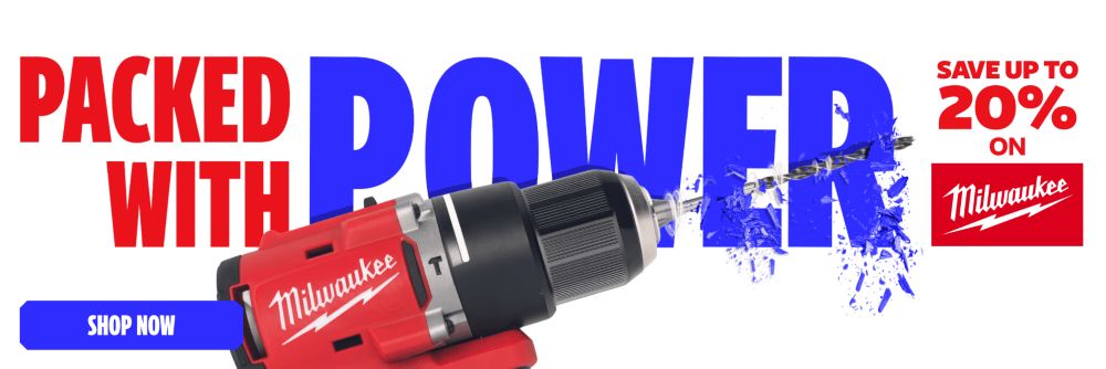 Packed with Power! Save up to 20% on Milwaukee. Shop Now