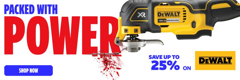 Packed with Power! Save up to 25% on DEWALT. Shop Now