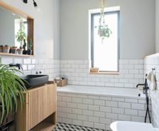 modern industrial bathroom