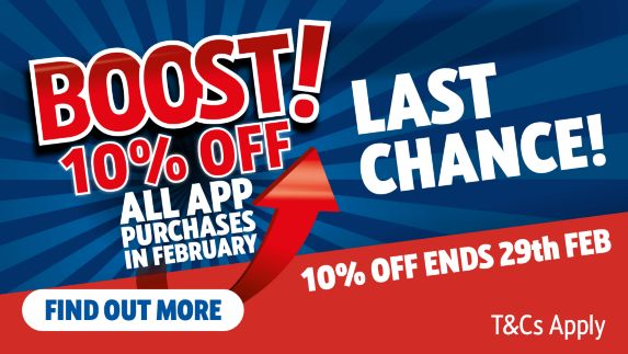 Screwfix Boost - 10% off all App purchases in February