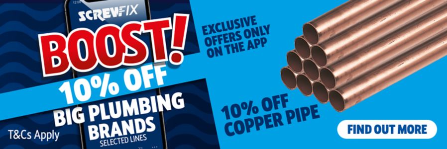 Boost! Exclusive offers only on the app. 10% off Copper Pipe