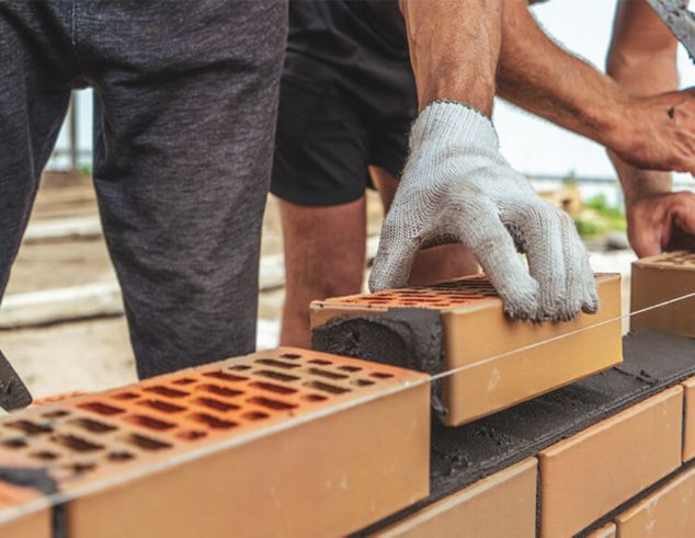 Wood Line Block Pair - Masonry Tools for Laying Brick