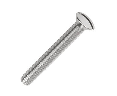 M3.5 ELECTRICAL FRONT PLATE SCREWS M3.5 x 75mm BRIGHT ZINC PLATED SLOTTED SCREW 