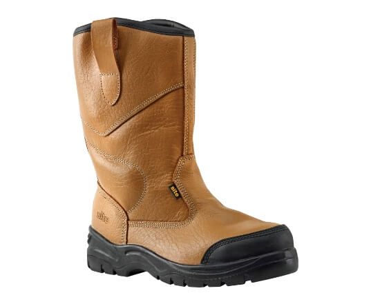 steel toe cap wellies b&q