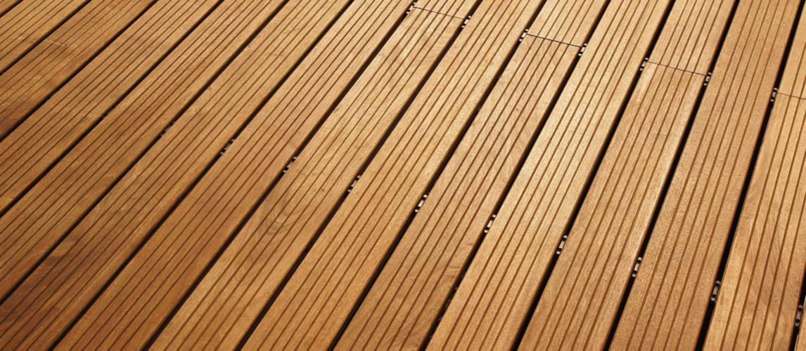 close up of wooden decking