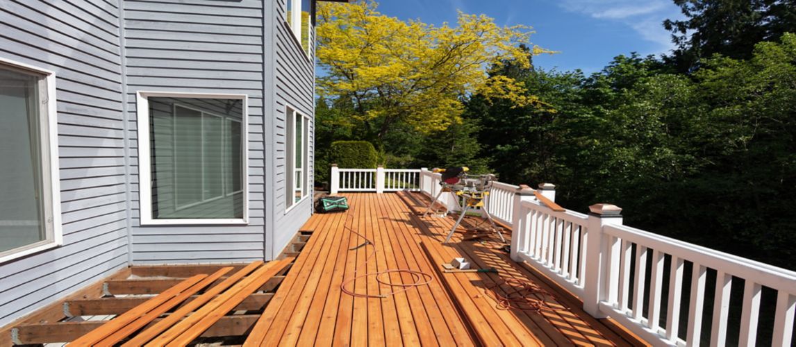 Image of decking being replaced