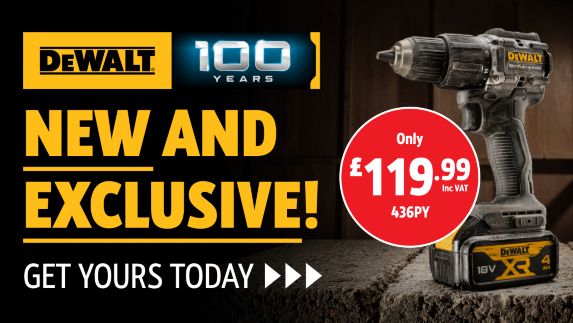 DeWalt 100 Year Anniversary Combi Drill and Boots