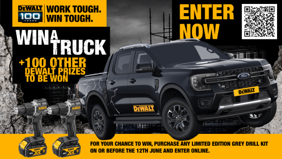Win A Truck & 100 Other DeWalt Prizes To Be Won, Enter Now