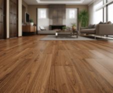 Stylish living room featuring engineered wood flooring and contemporary design.