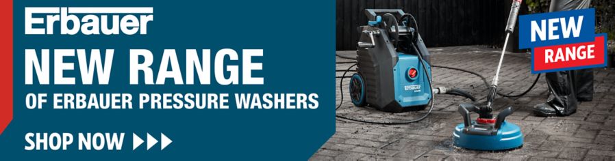 New Range of Erbauer Pressure Washers