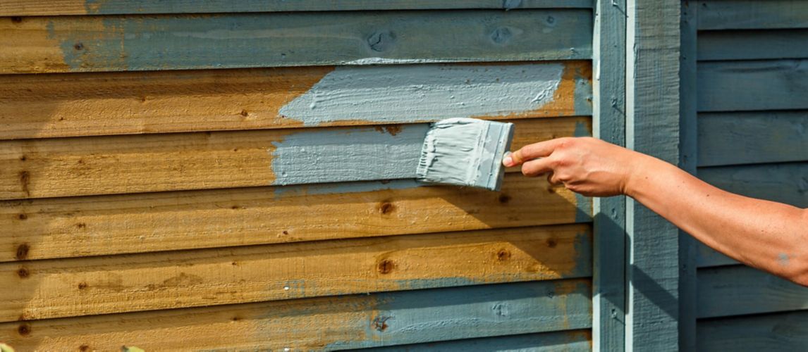 image of painting or treating decking or fencing
