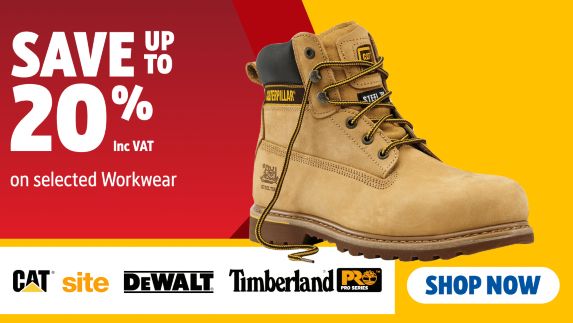 Save up to 20% on selected Workwear