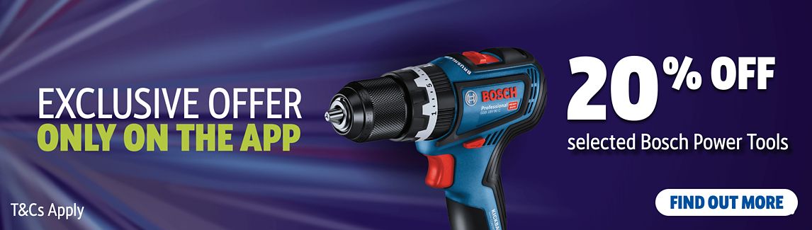 20% off selected Bosch Power Tools. Find Out More