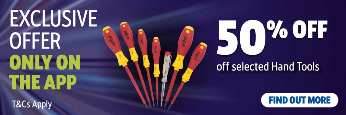 50% off selected Hand Tools. Find Out More