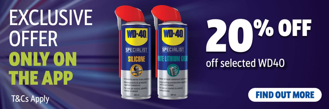 20% off selected WD40. Find Out More