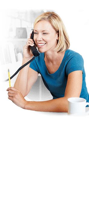 An image of a lady on the phone