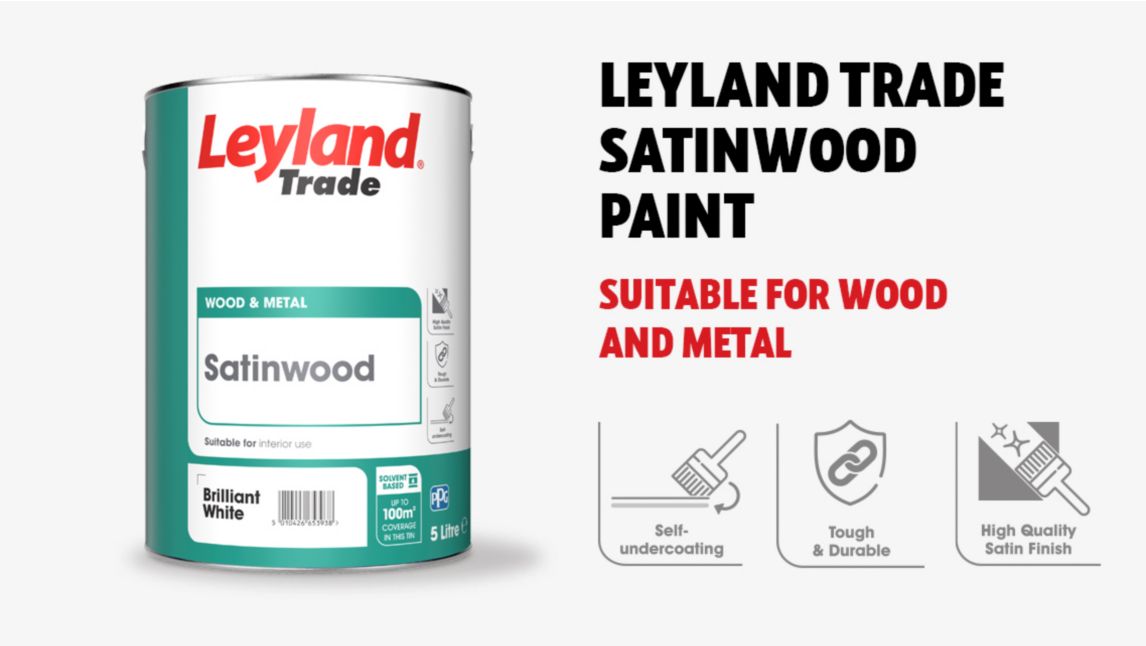 Leyland Trade Satinwood Paint