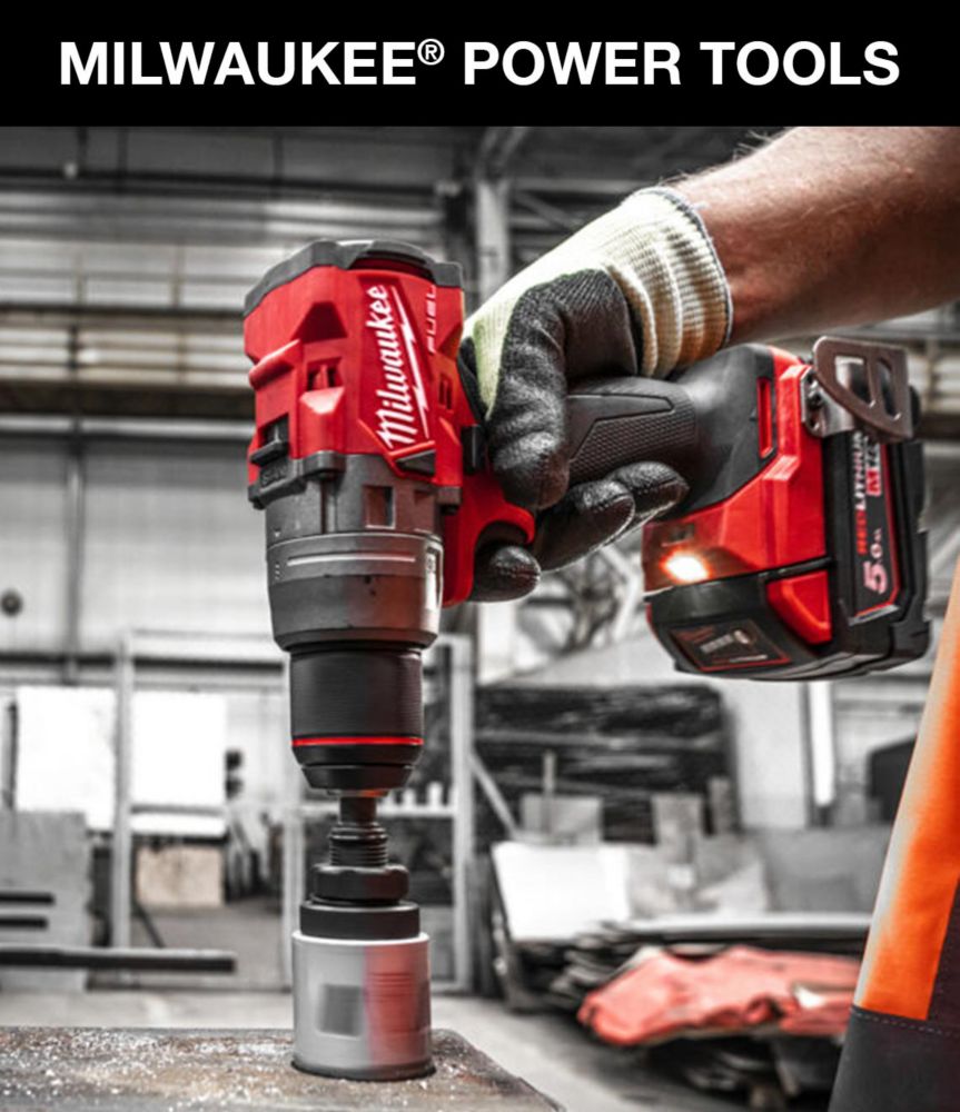 Milwaukee Next Generation M18BLPDRC-502C 18V 2 x 5.0Ah Li-Ion RedLithium  Brushless Cordless Combi Drill - Screwfix