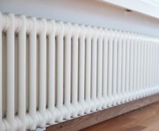 cast iron ribbed radiator