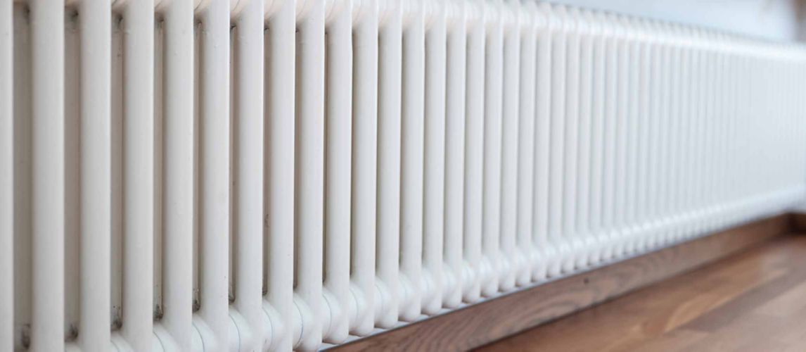 cast iron ribbed radiator