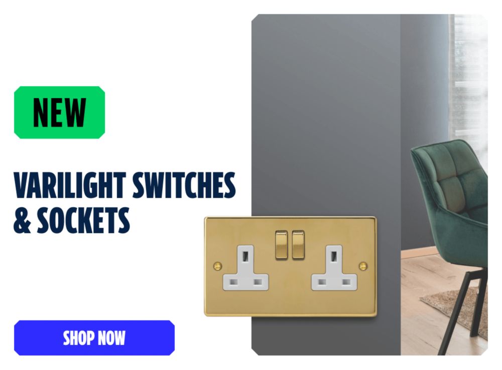 New Varilight Switches & Sockets. Shop Now