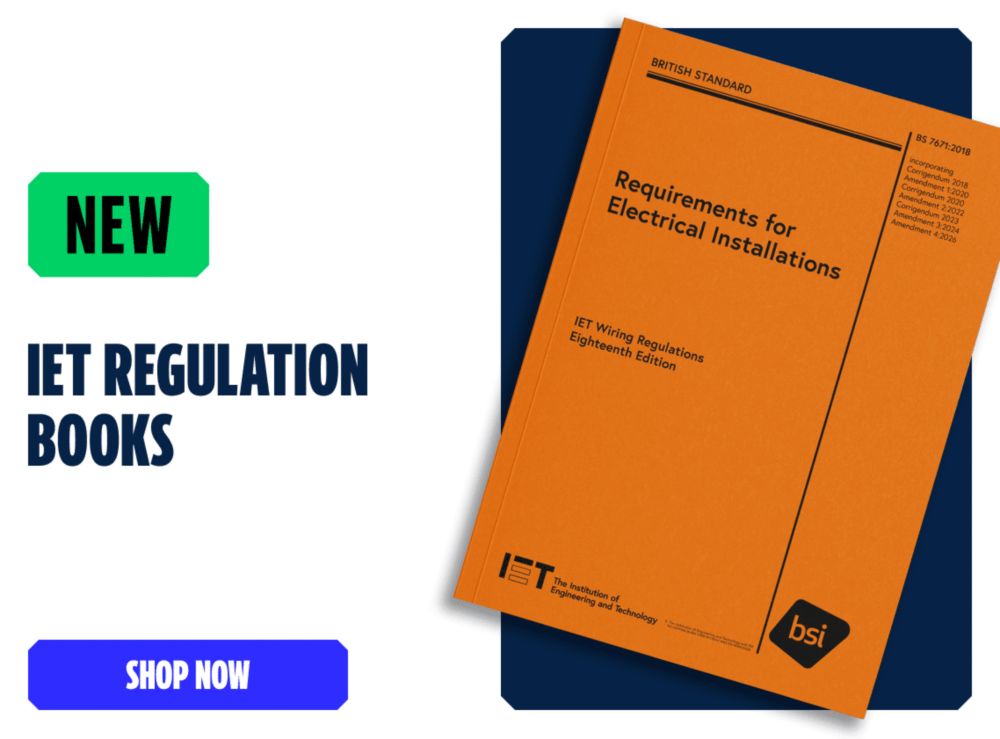 New IET Regulation Books. Shop Now