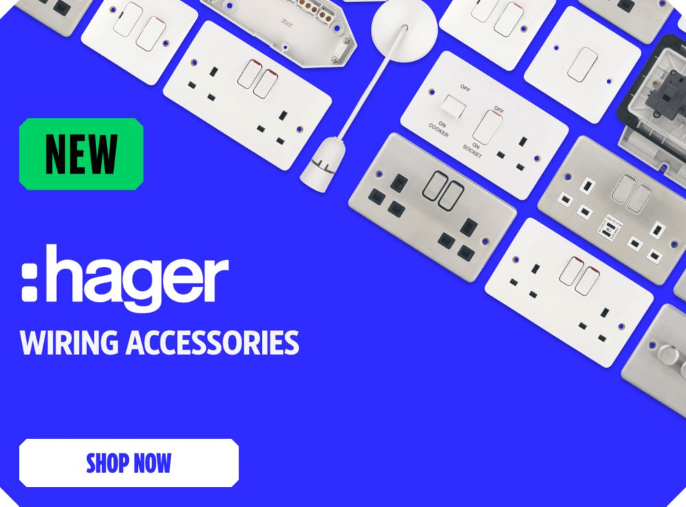 New Hager Wiring Accessories. Shop Now