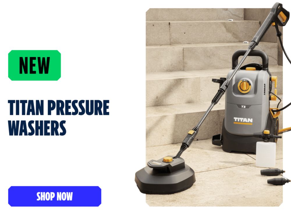 New Titan Pressure Washers. Shop Now