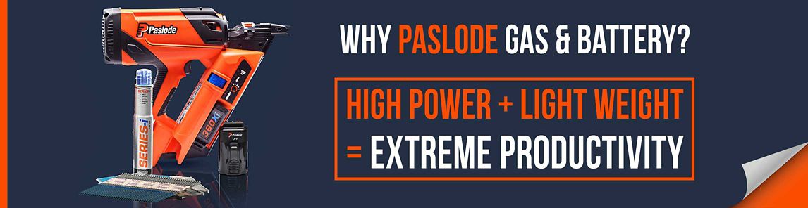 Paslode Gas & Battery Banner