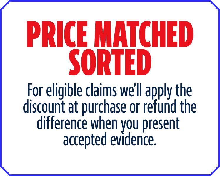 Price matched, sorted
