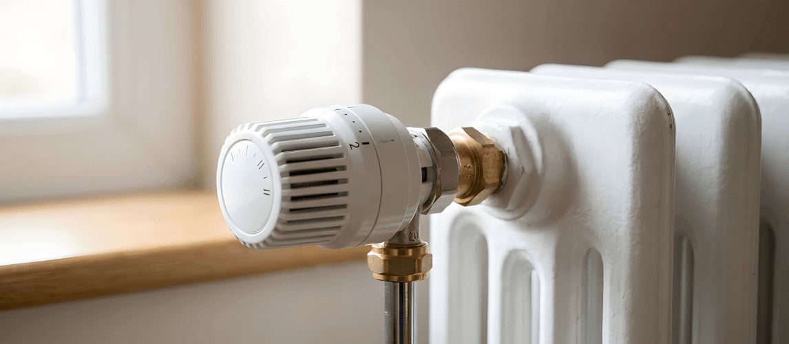 radiator valve on home heating system