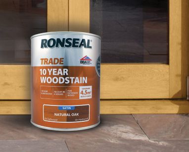 Ronseal 10-Year Exterior Wood Paint Satin Black 750ml - Screwfix