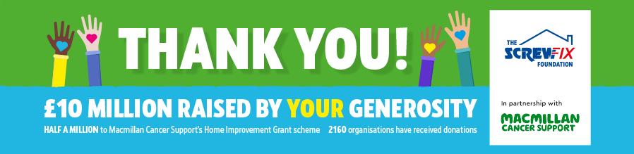£10 million raised by your generosity banner