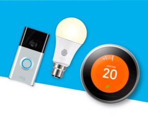 Smart doorbell, bulb and thermostat