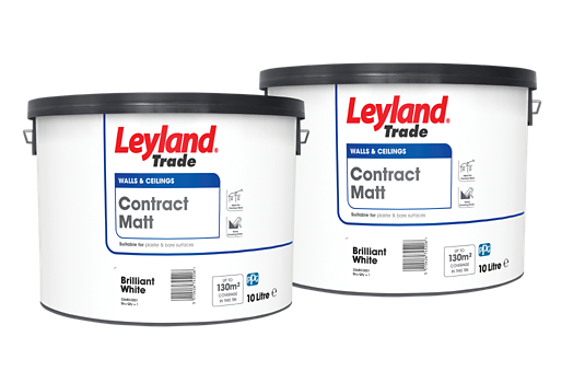 Buy 2 for £28 Inc VAT on Leyland Trade Contract Matt Emulsion Paint