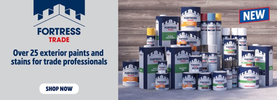 Fortress Trade, Over 25 exterior paints and stains for trade professionals