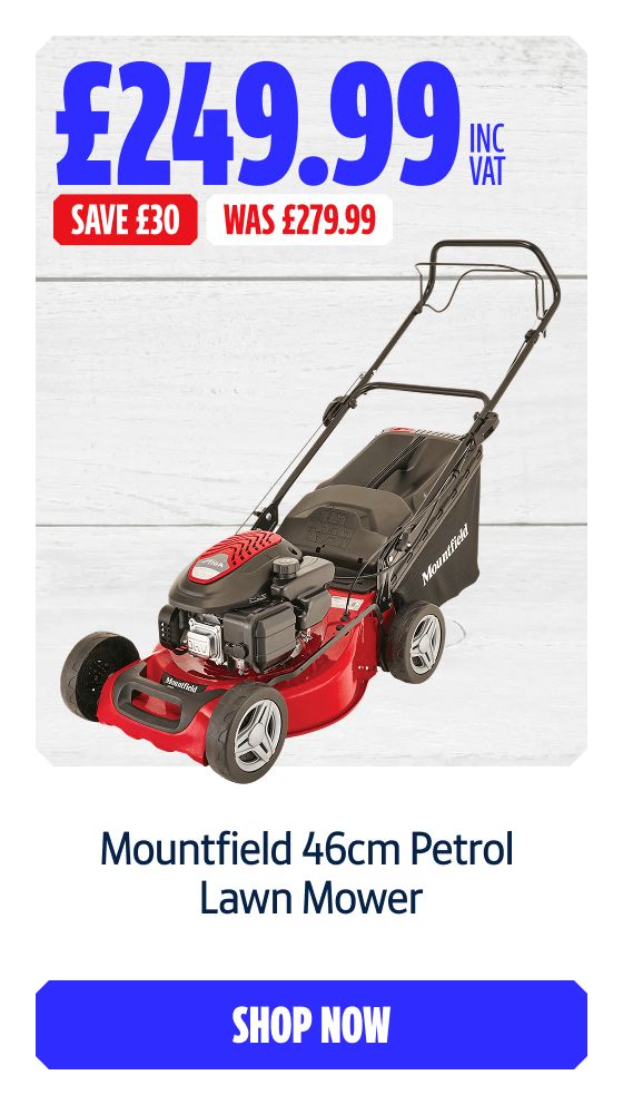 Save £30 Inc VAT on this Mountfield 46cm Petrol Lawn Mower. Shop Now