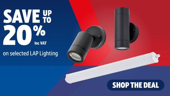 Save up to 20% on selected LAP Lighting