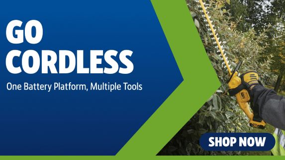 Go Cordless! One Battery Platform, Multiple Tools, Shop Now