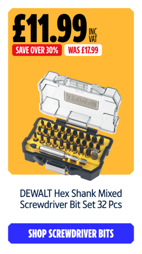 Save Over 30% on this DEWALT Hex Shank Mixed Screwdriver Bit Set 32 Pcs. Shop Screwdriver Bits