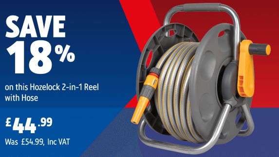 Save 18% on this Hozelock 2-in-1 Reel with Hose