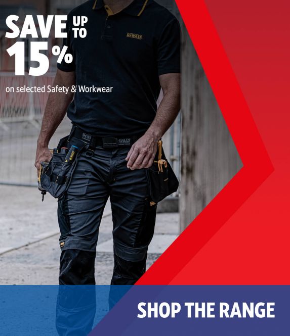 Save up to 15% on selected Safety & Workwear