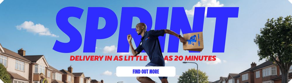 Sprint Delivery in as little as 20 minutes. Find Out More