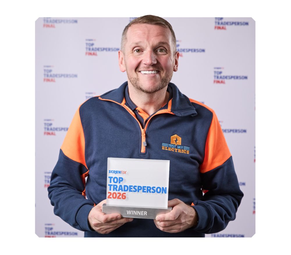 Neil Claxton is crowned Screwfix Top Tradesperson 2026!