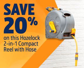 Save 20% on this Hozelock 2-in-1 Compact Reel with Hose. Shop Garden Hoses