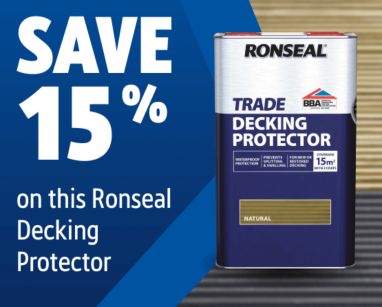 Save 15% on this Ronseal Decking Protector. Shop all Decking Treatment