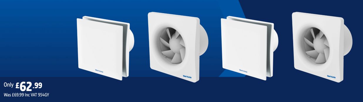 Save up to 10% on selected Vent Axia Extractor Fans